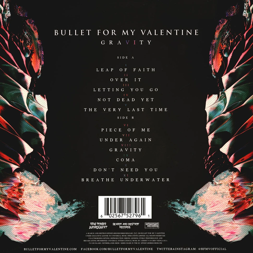 Bullet For My Valentine - Gravity Limited Green & Black Vinyl Edition