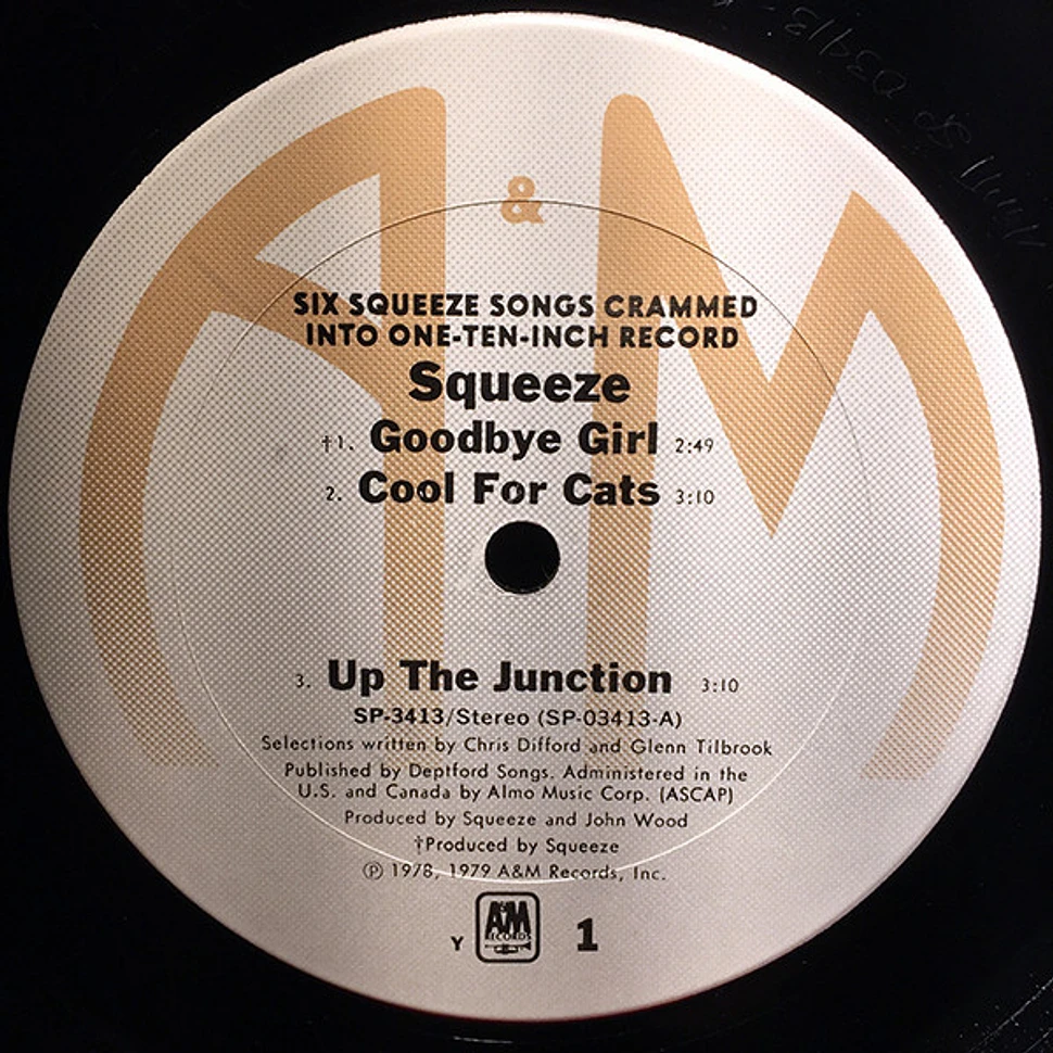 Squeeze - 6 Squeeze Songs Crammed Into One Ten-inch Record