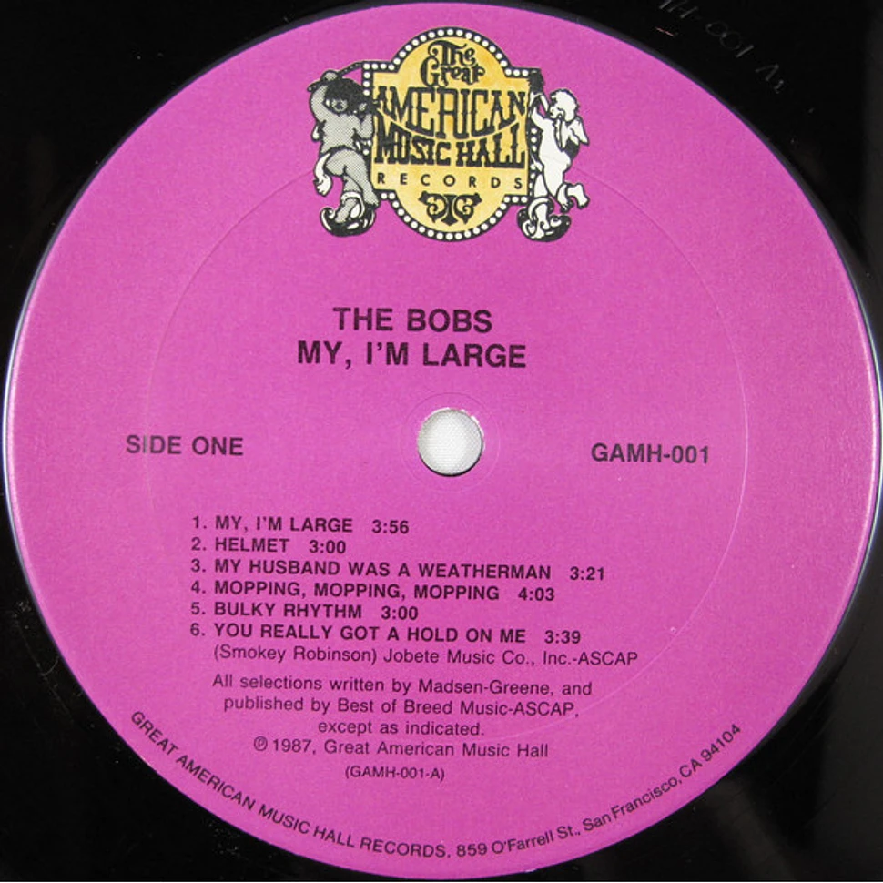 The Bobs - My, I'm Large
