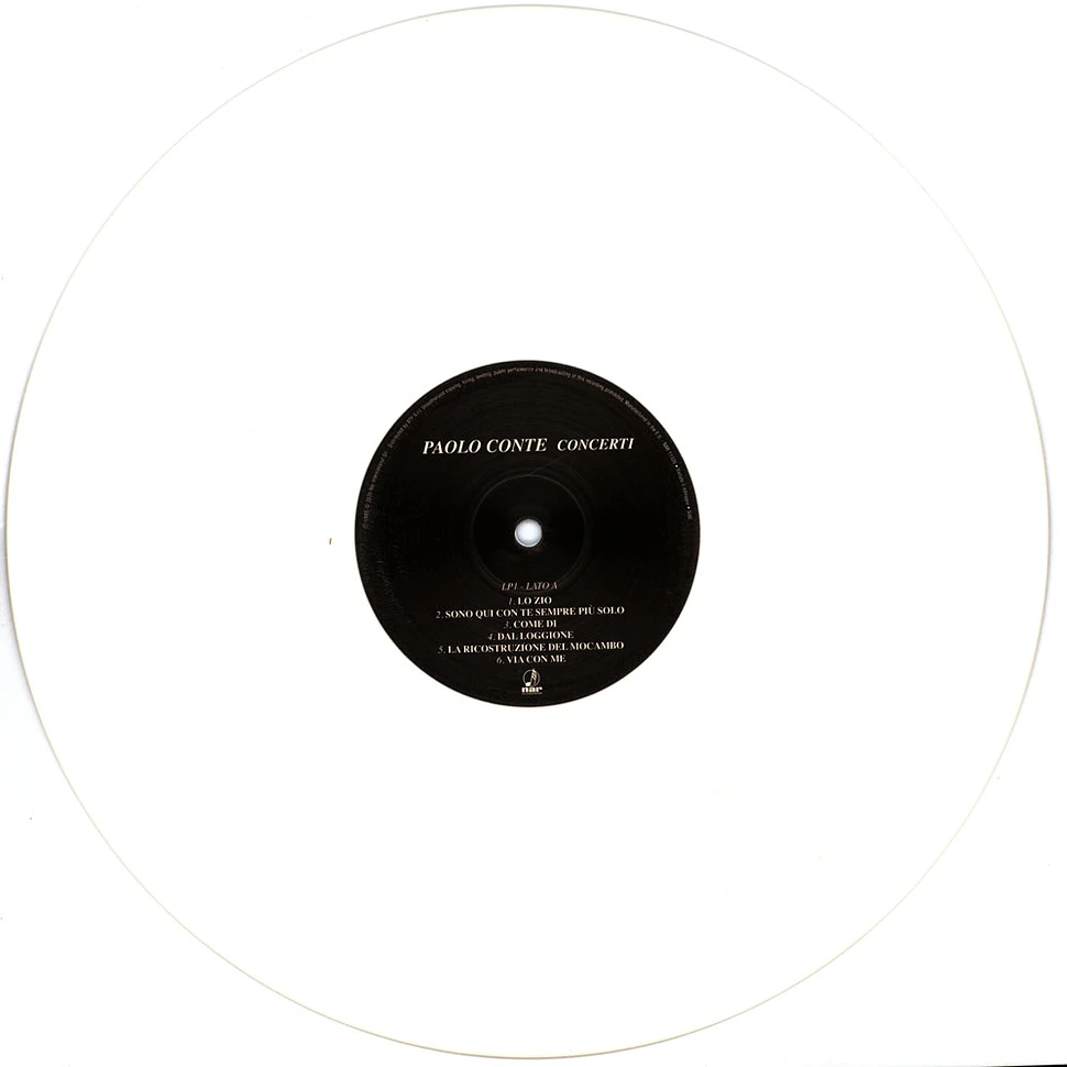 Paolo Conte - Concerti White Vinyl Edition