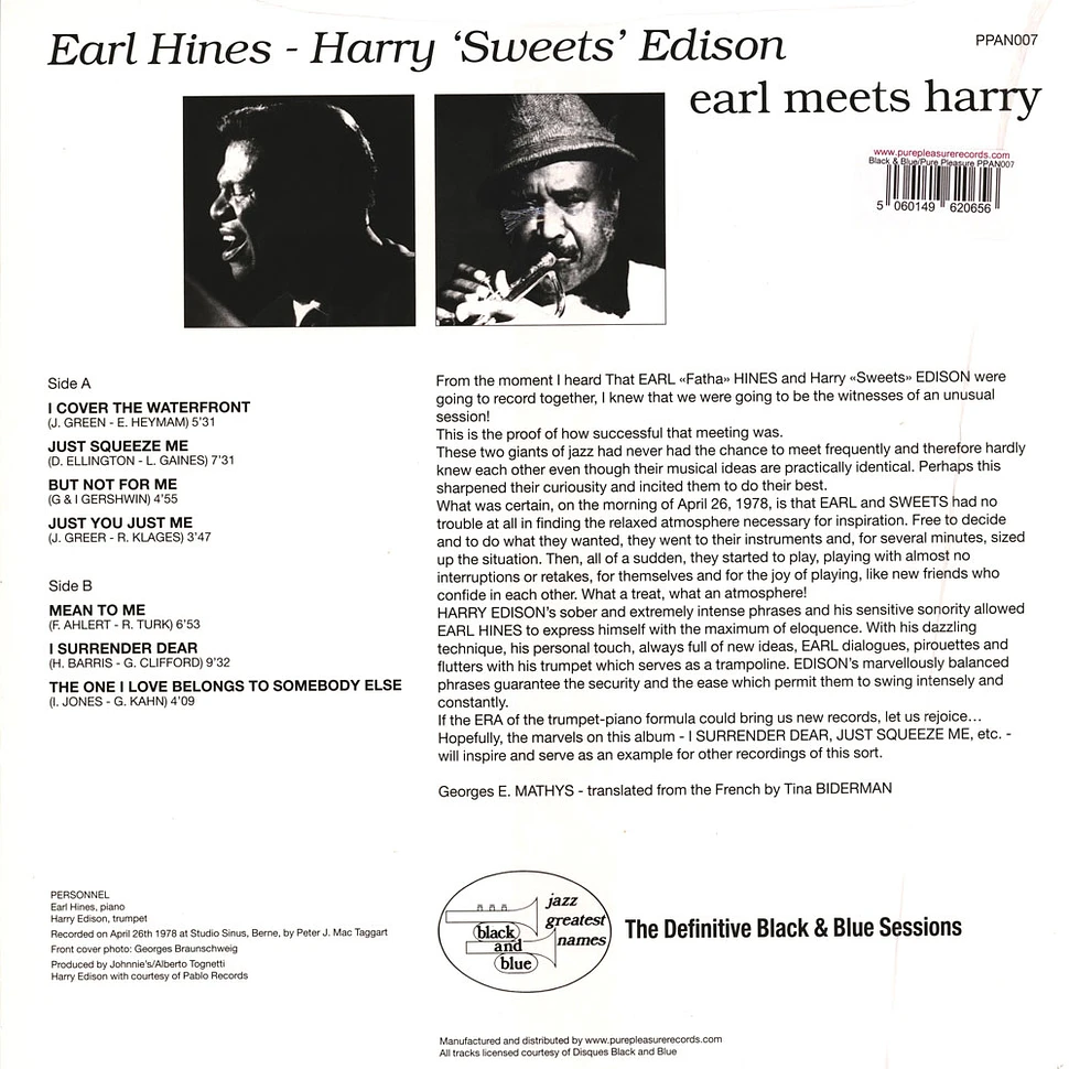 Harry Sweets Edison & Earl Hines - Earl Meets Harry