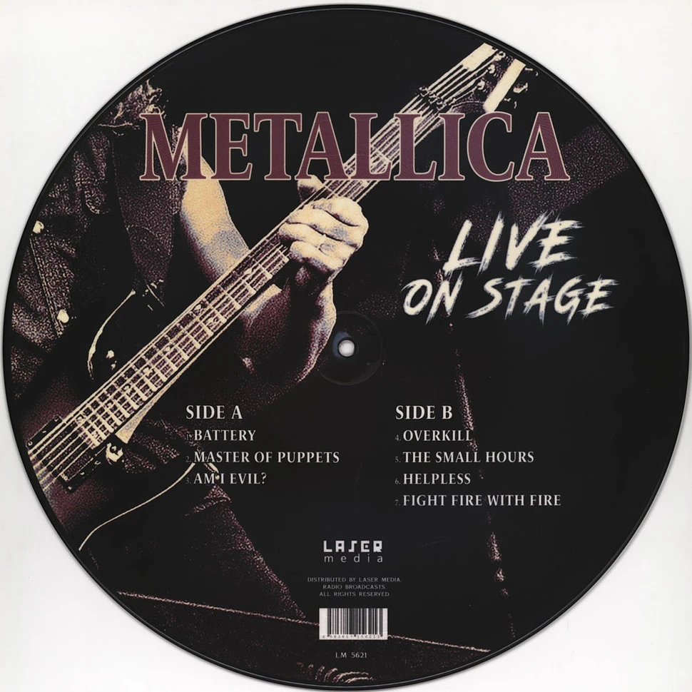 Metallica - Live On Stage Picture Disc Edition