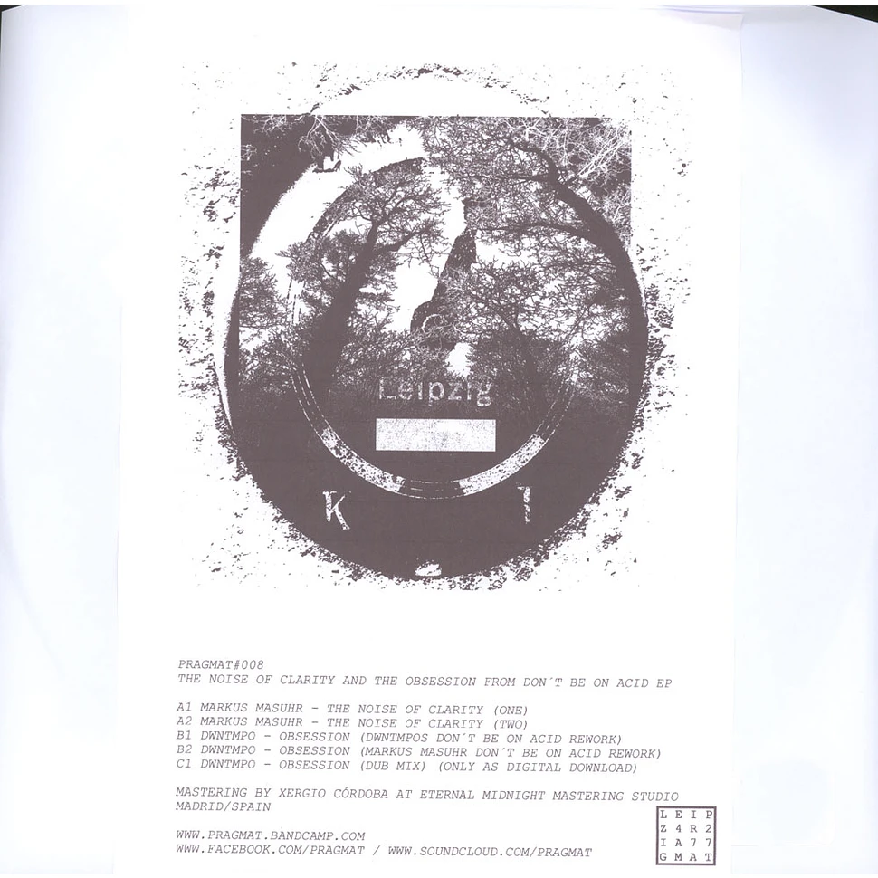 Markus Masuhr / Dwntmpo - The Noise Of Clarity And The Obsession From Don't Be On Acid EP