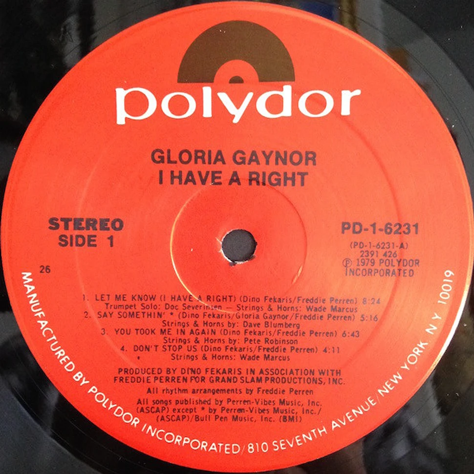 Gloria Gaynor - I Have A Right