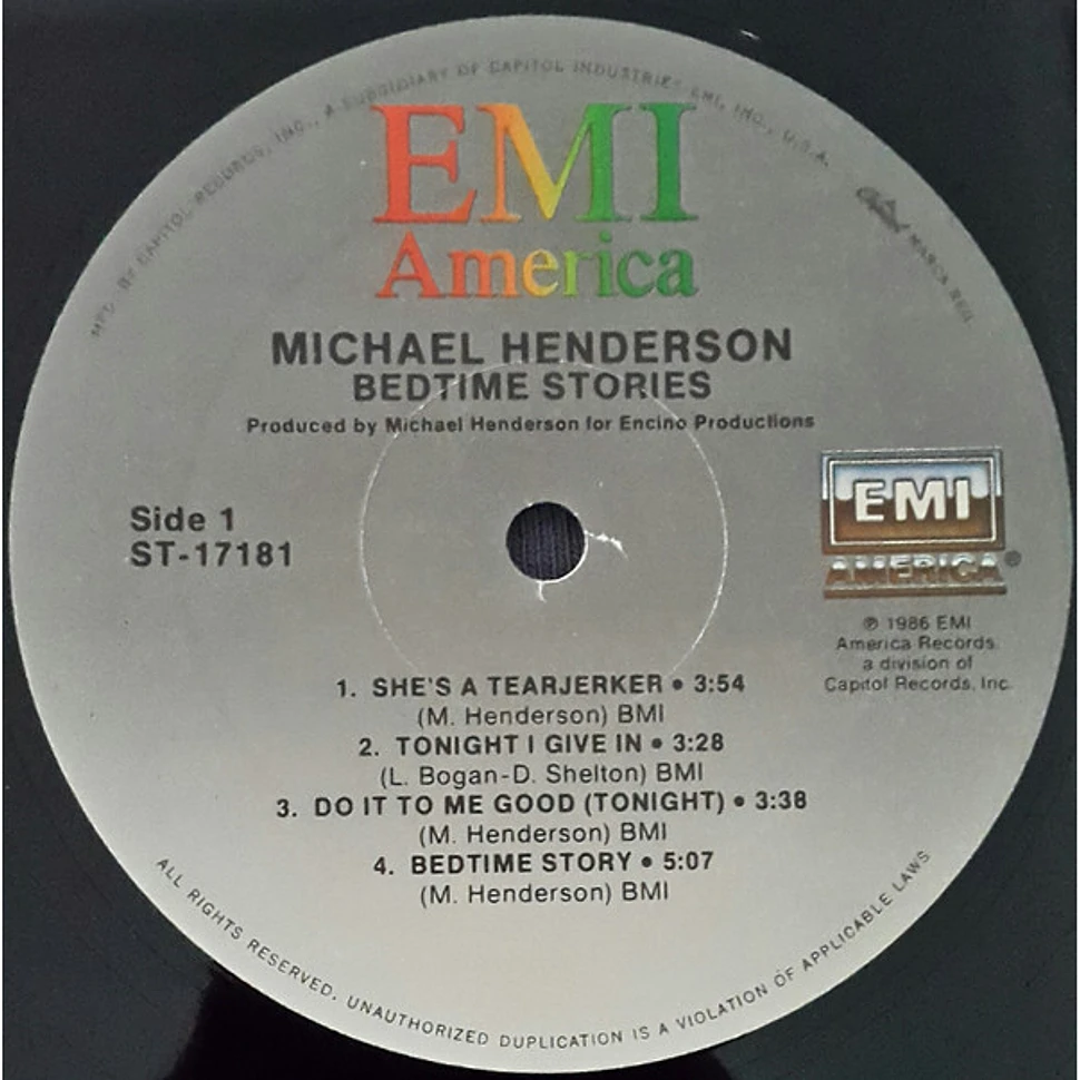 Michael Henderson - Bedtime Stories