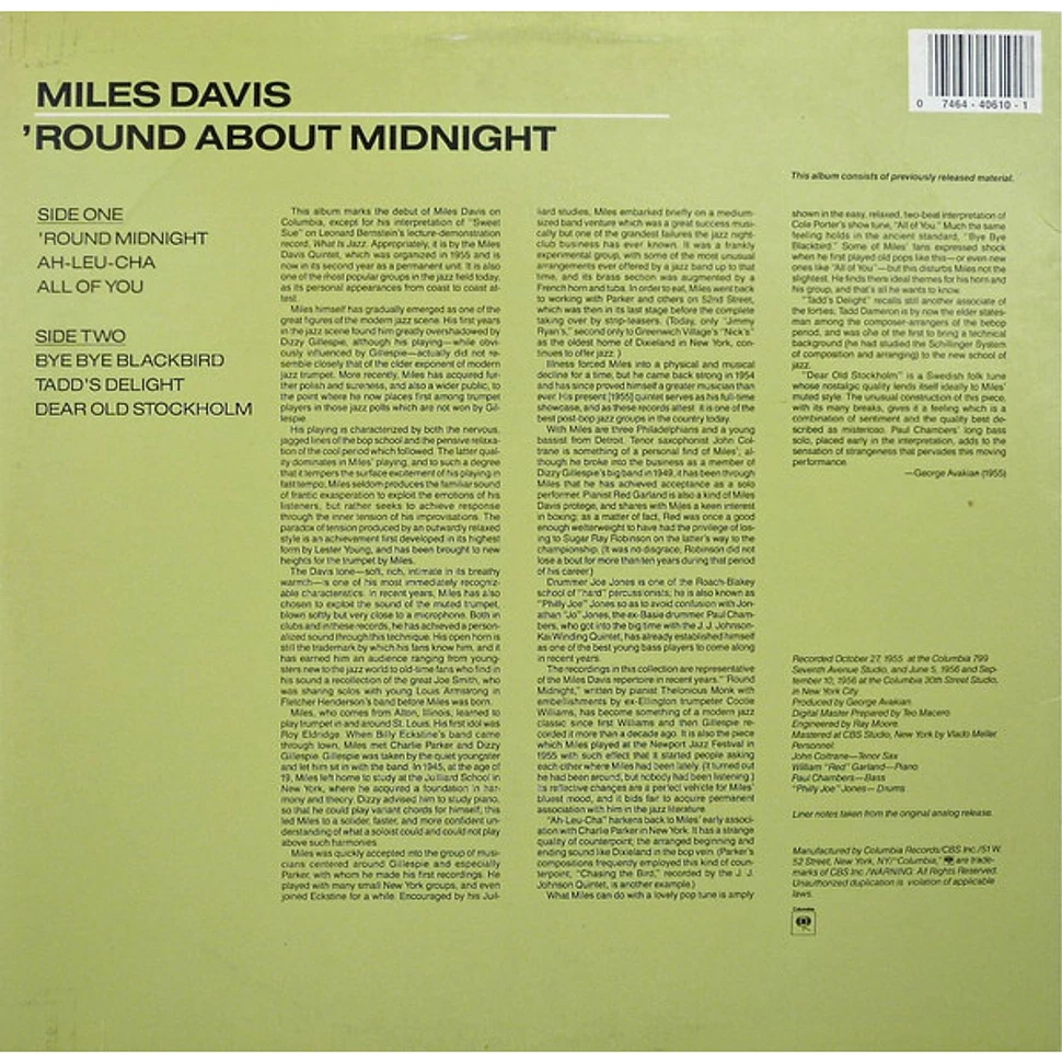 Miles Davis - 'Round About Midnight