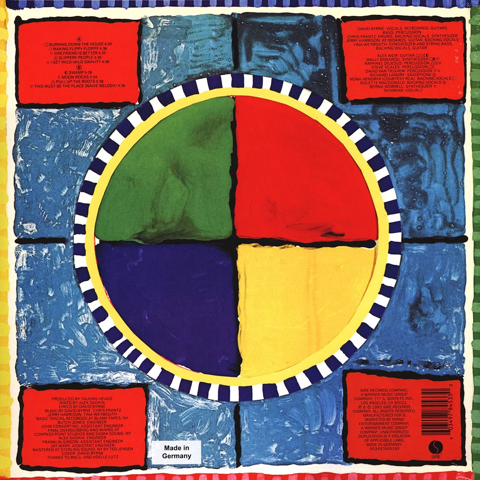 Talking Heads - Speaking In Tongues Blue Vinyl Edition