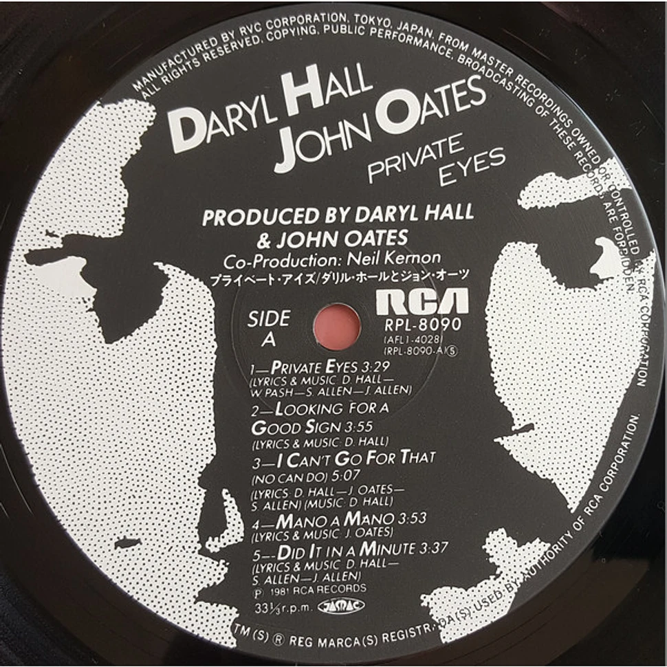 Daryl Hall & John Oates = Daryl Hall & John Oates - Private Eyes = プライベート・アイズ