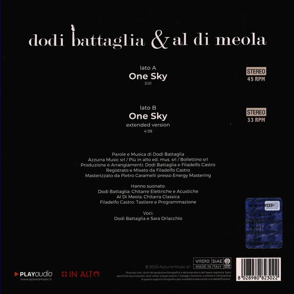 Dodi Battaglia & Al Di Meola - One Sky White Vinyl Edition