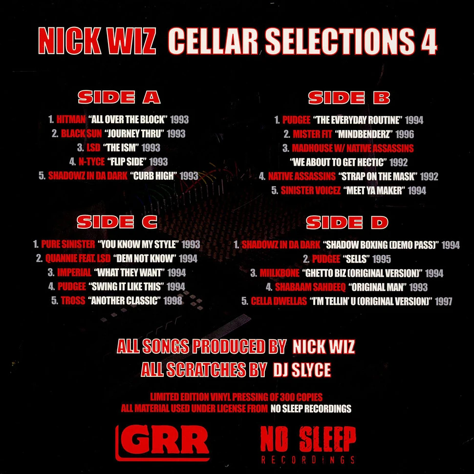 Nick Wiz - Cellar Selections 4: 1992-1998