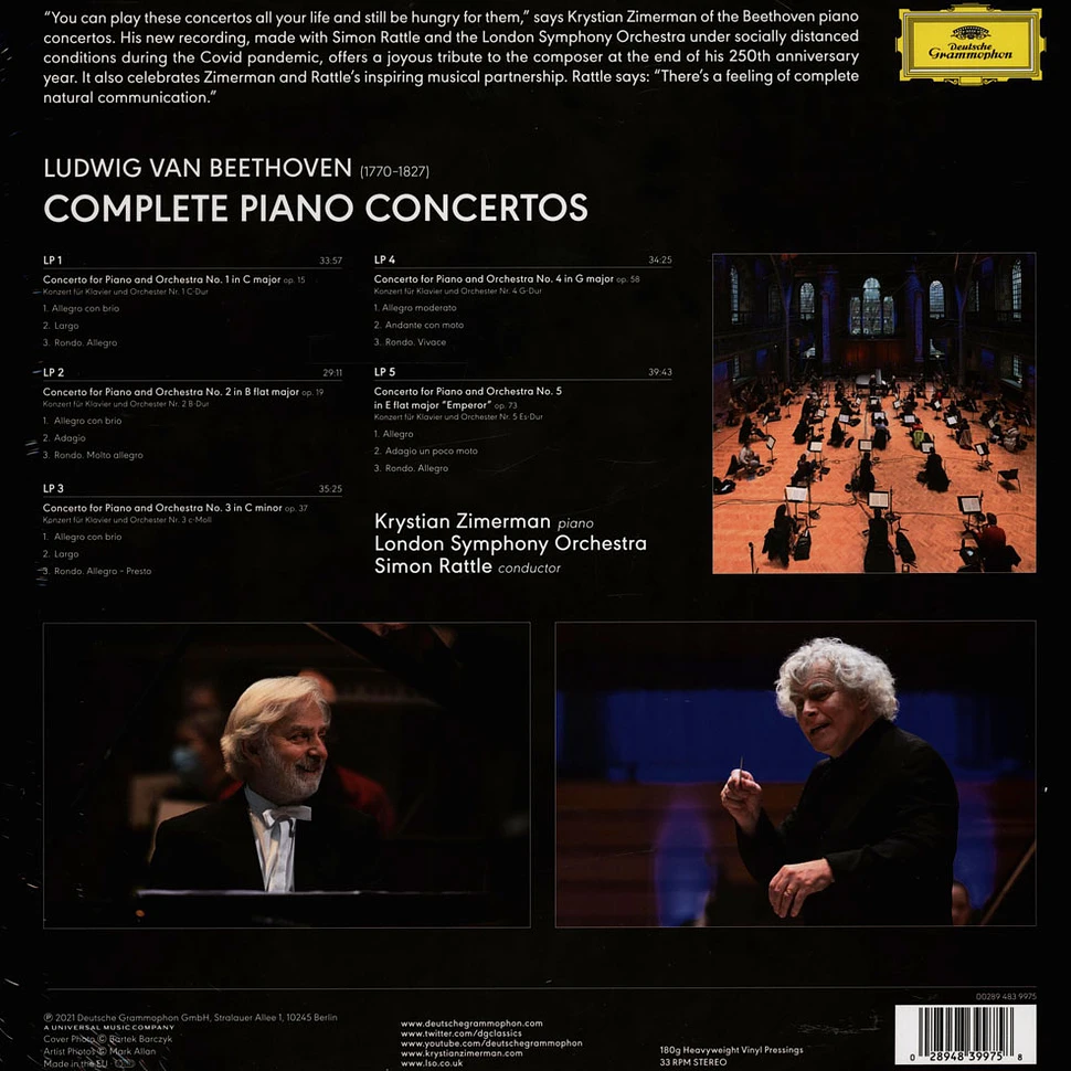 Krystian Zimerman / London Symphony Orchestra / Rattle - Beethoven: Complete Piano Concertos