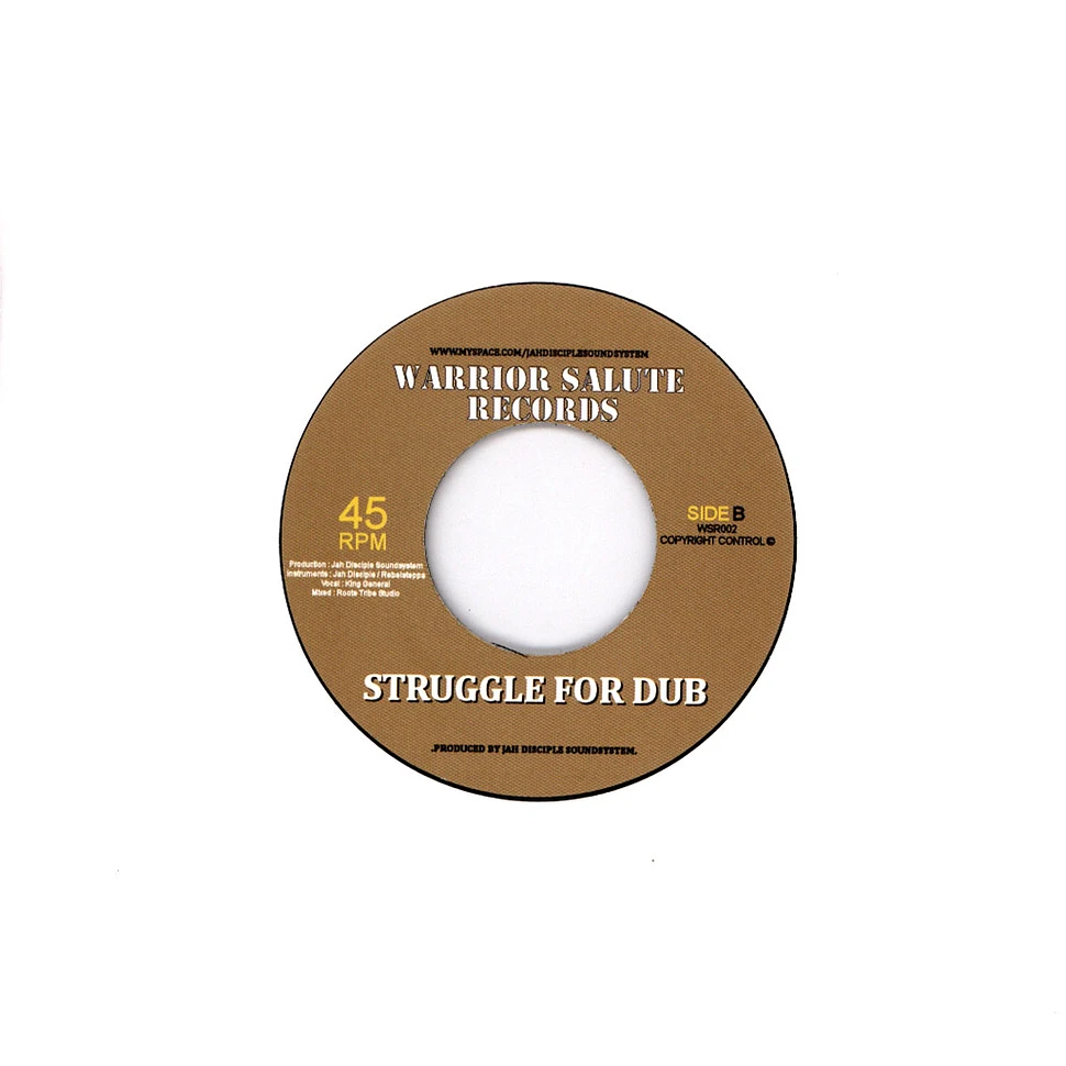 King General / Jah Disciple - Juggling / Struggle For Dub