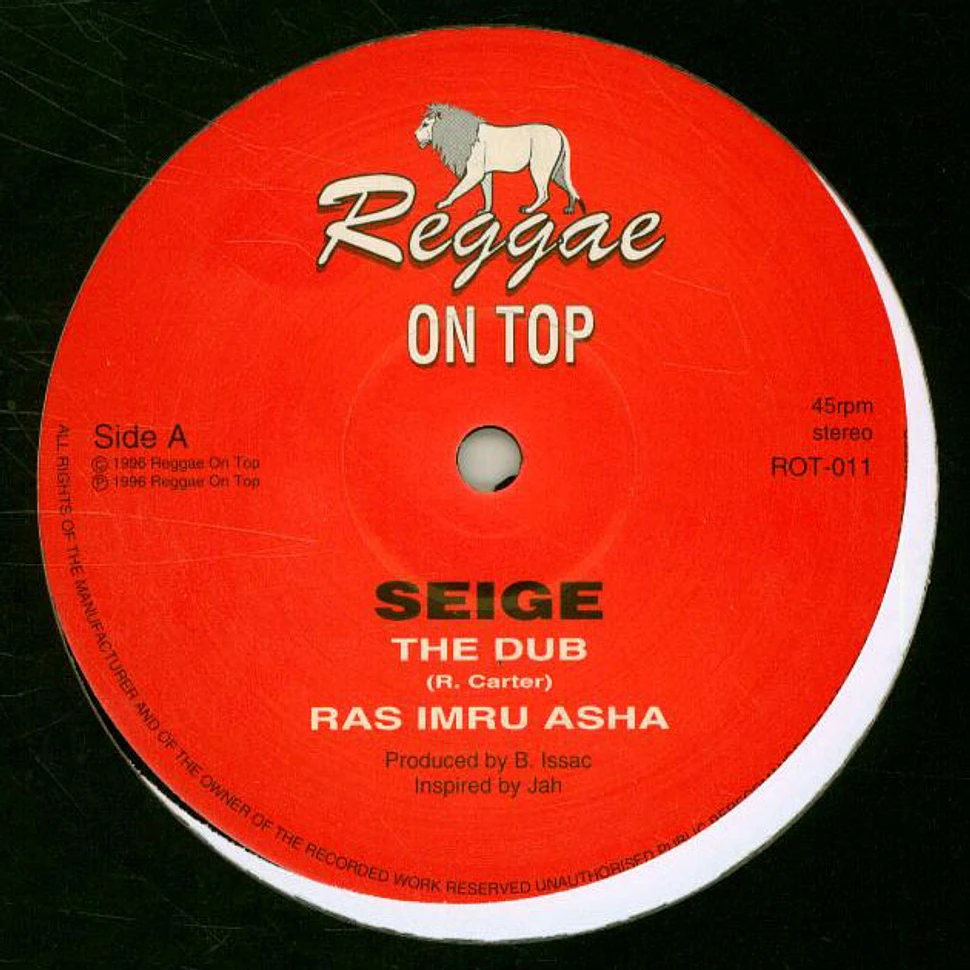 Ras Imru Asha - Seige, Dub / Down In Bosnia, Dub