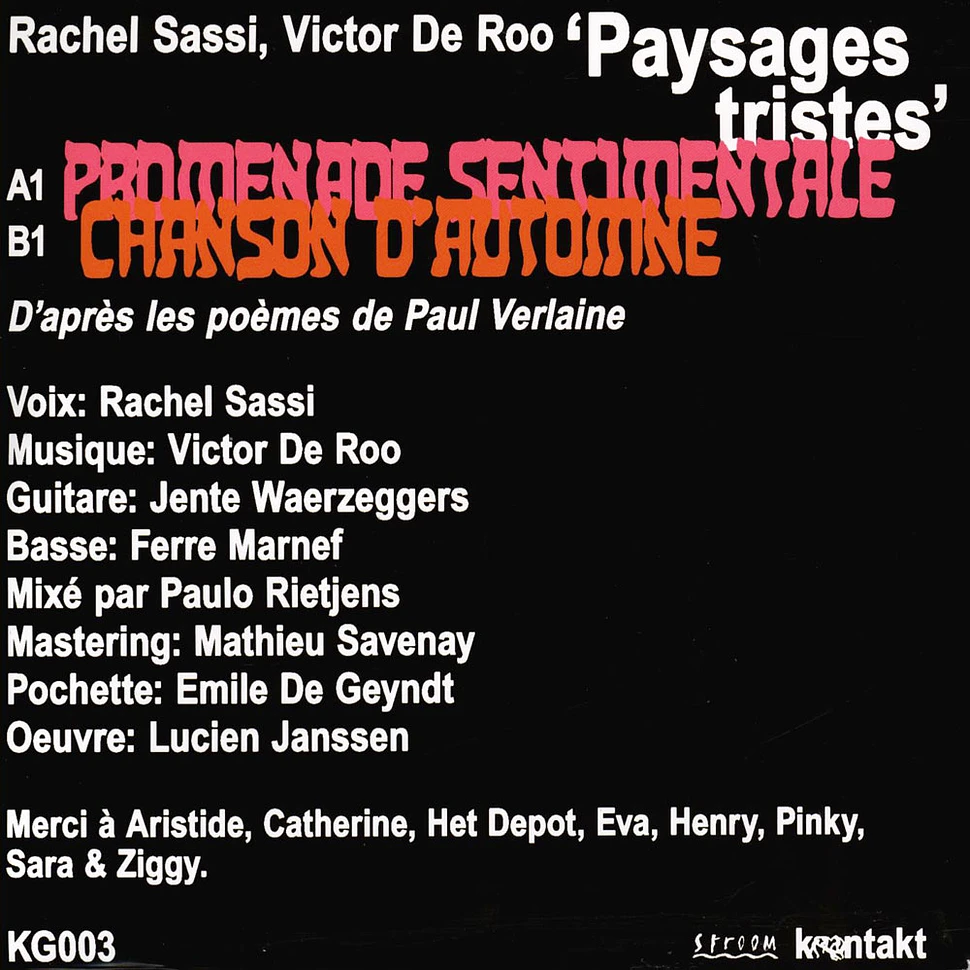 Rachel Sassi & Victor De Roo - Paysages Tristes