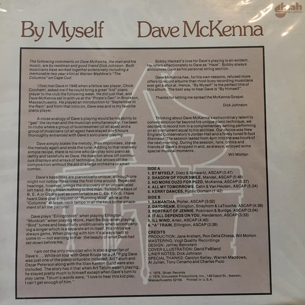 Dave McKenna - By Myself