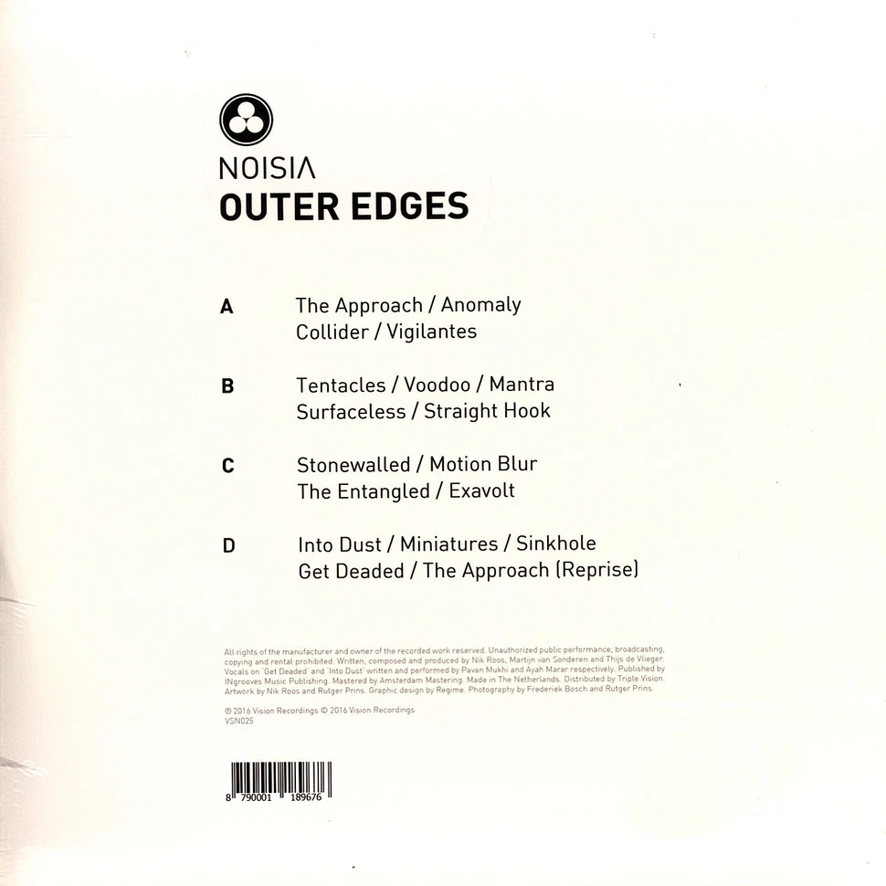 Noisia - Outer Edges Semi-Clear White Vinyl Edition