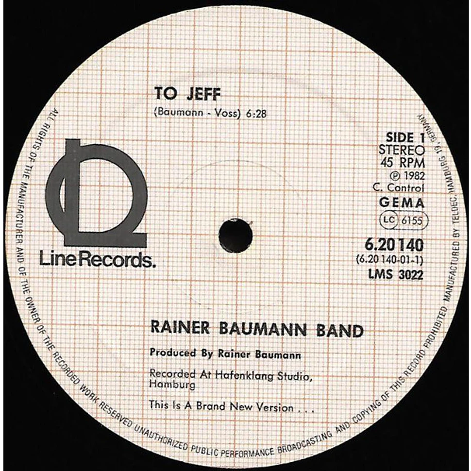 Rainer Baumann Band - To Jeff