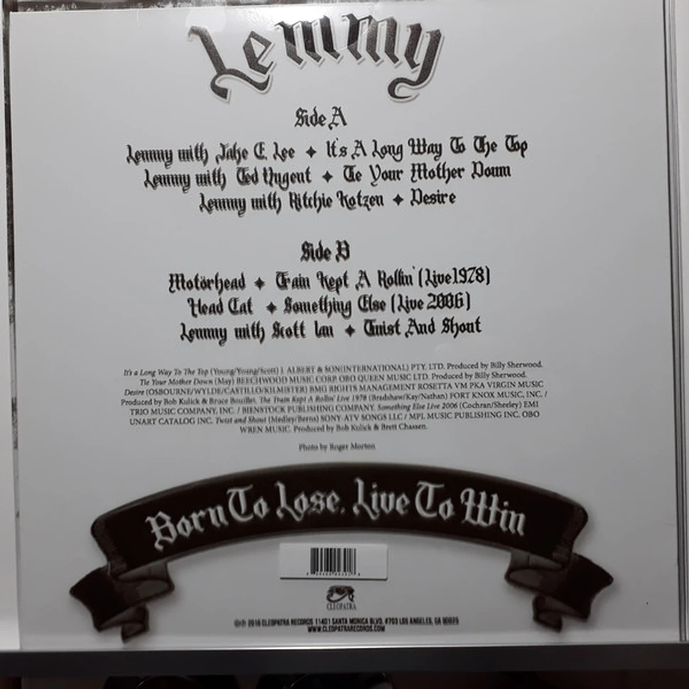 Lemmy - Born To Lose, Live To Win