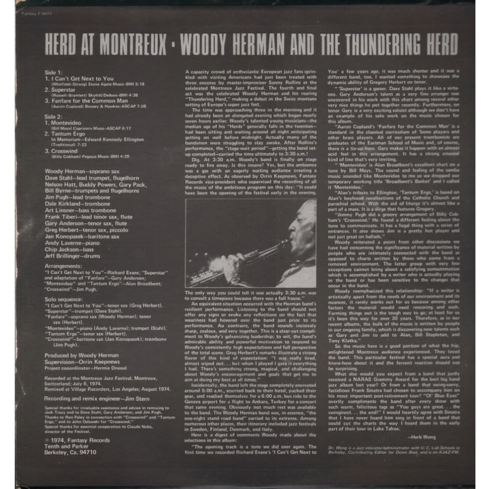 Woody Herman - Herd At Montreux