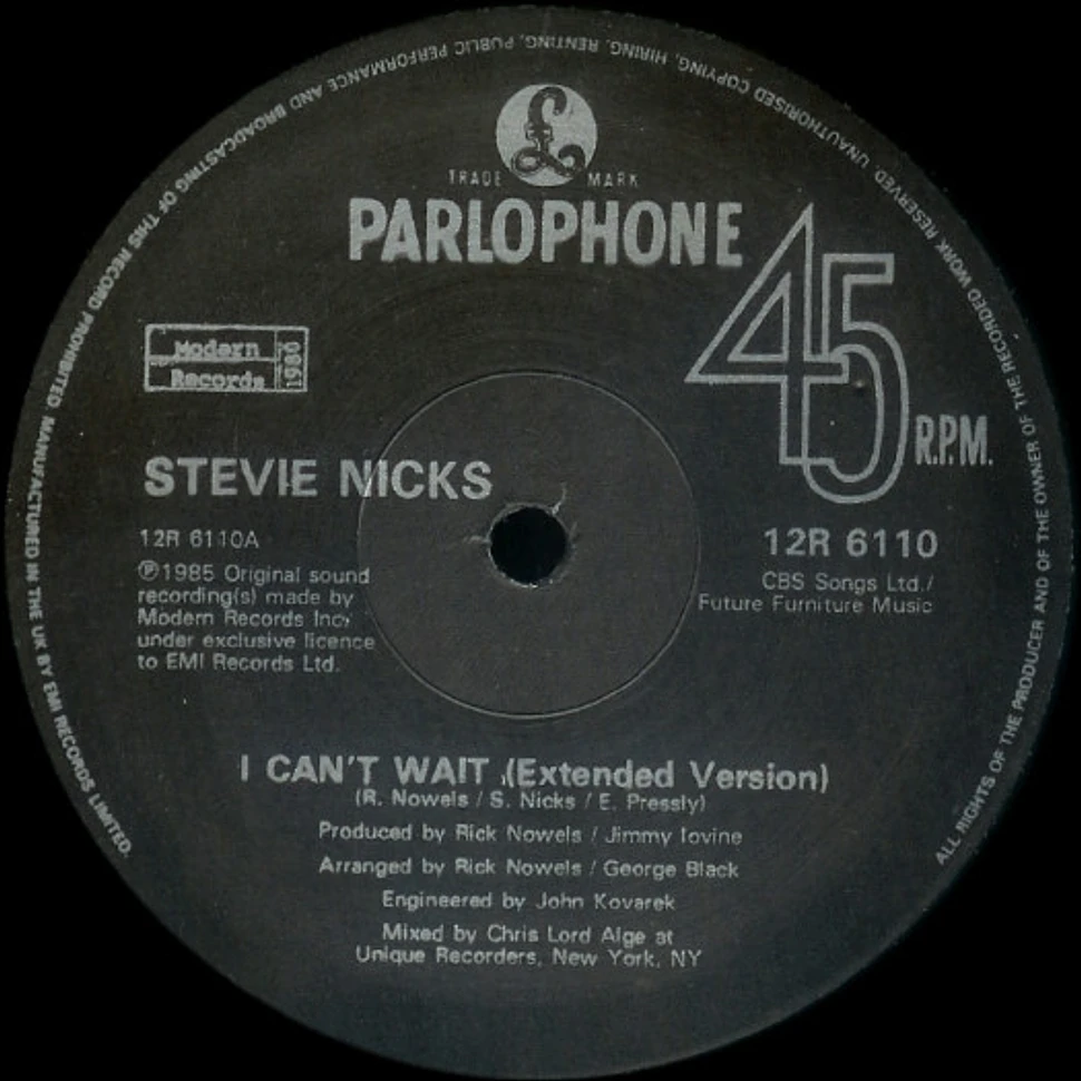 Stevie Nicks - I Can't Wait (Extended Mix)