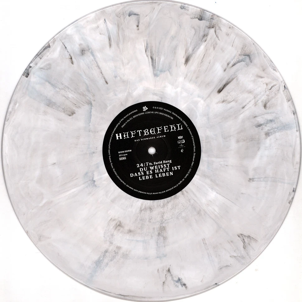 Haftbefehl - Das Schwarze Album White & Black Marbled Vinyl Edition