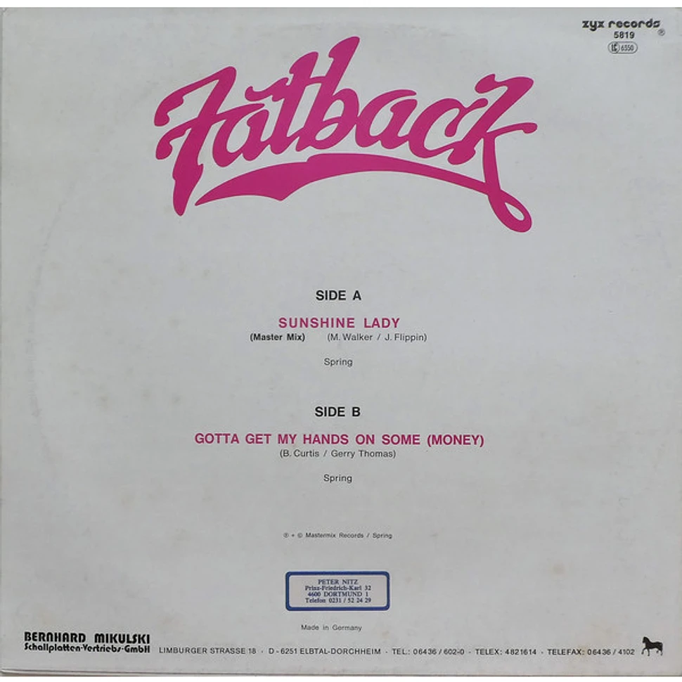 The Fatback Band - Sunshine Lady / Gotta Get My Hands On Some