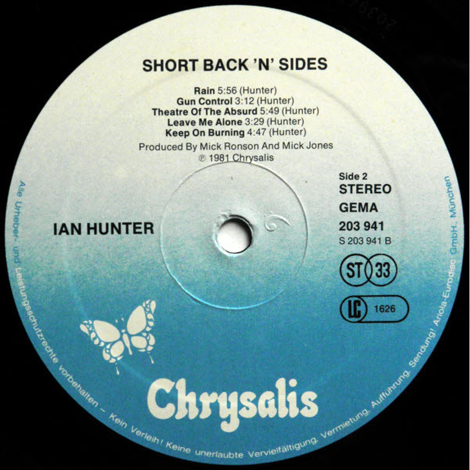 Ian Hunter - Short Back N' Sides