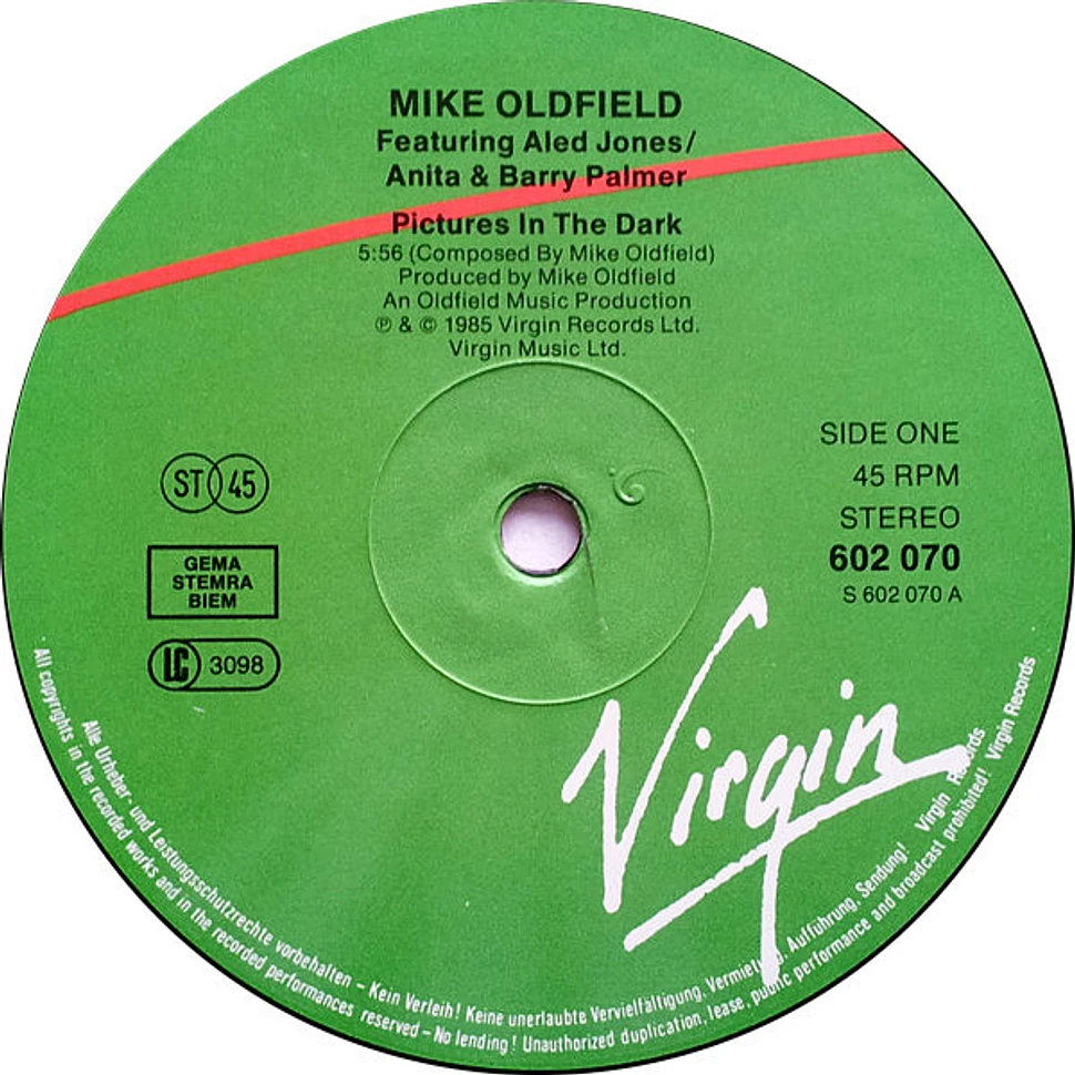 Mike Oldfield - Pictures In The Dark