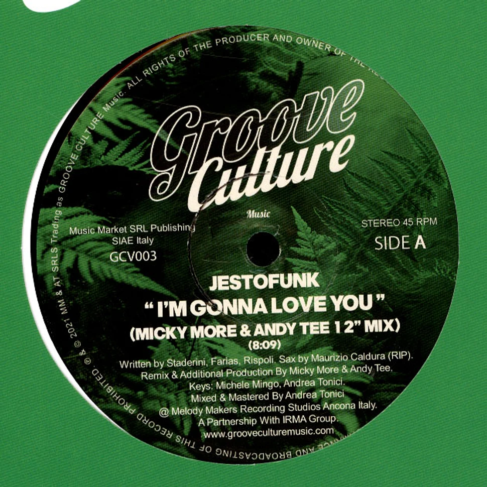Jestofunk - I'm Gonna Love You / Special Love Micky More & Andy Tee 12 Inch Remixes