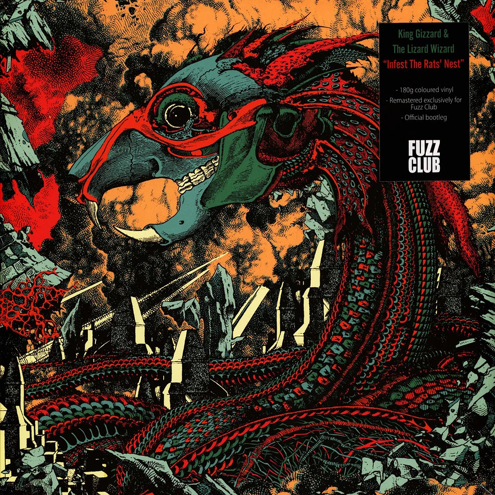 King Gizzard & The Lizard Wizard - Infest The Rats' Nest (Live) Orange Crush Vinyl Edition