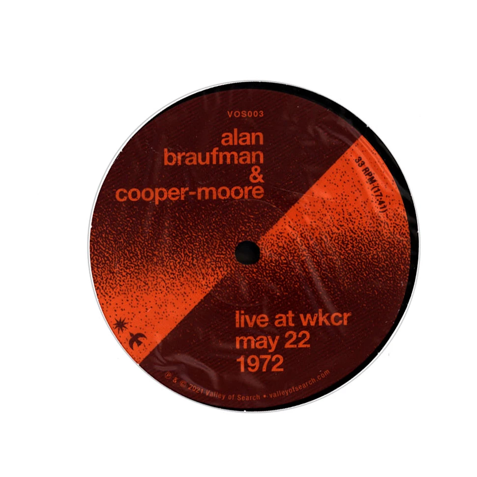 Alan Braufman & Cooper-Moore - Live At Wkcr, May 22, 1972