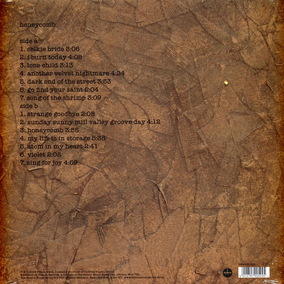 Frank Black - Honeycomb Translucent Honey Vinyl Edition