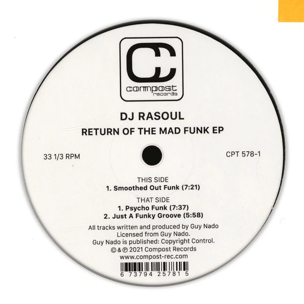 DJ Rasoul - Return Of The Mad Funk EP