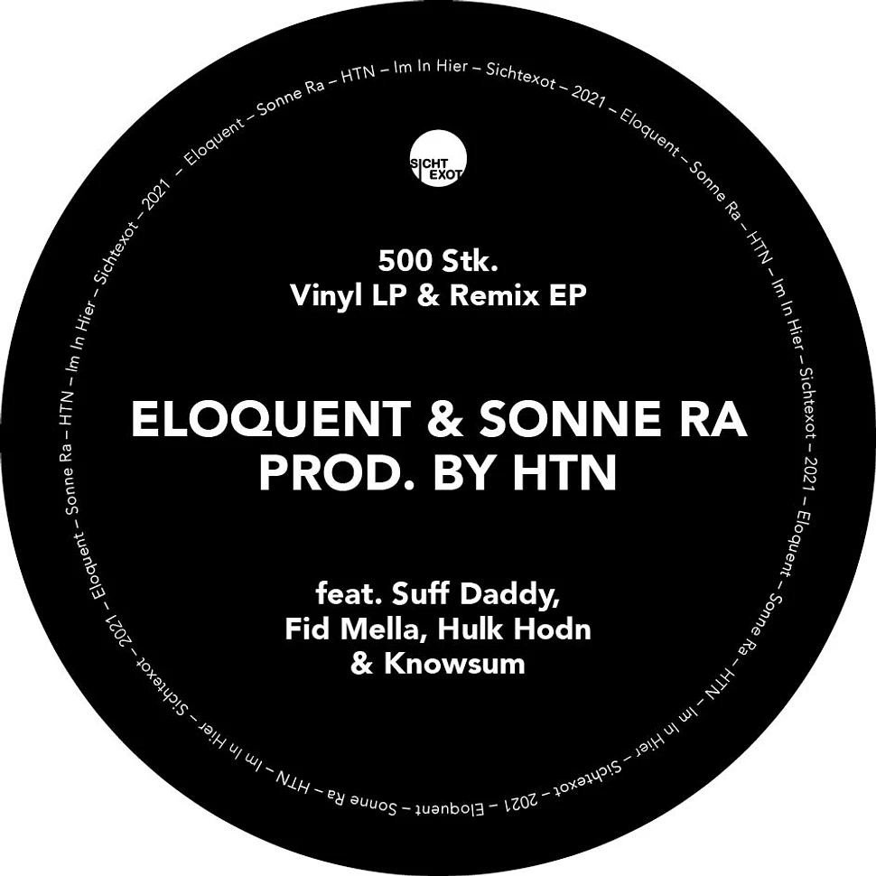 Eloquent & Sonne Ra - Im In Hier + Remix EP
