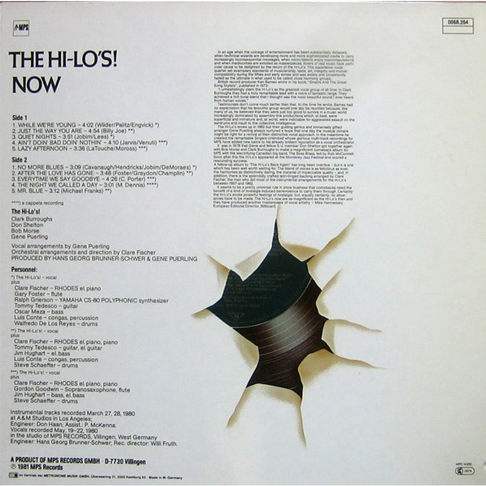 The Hi-Lo's - Now!