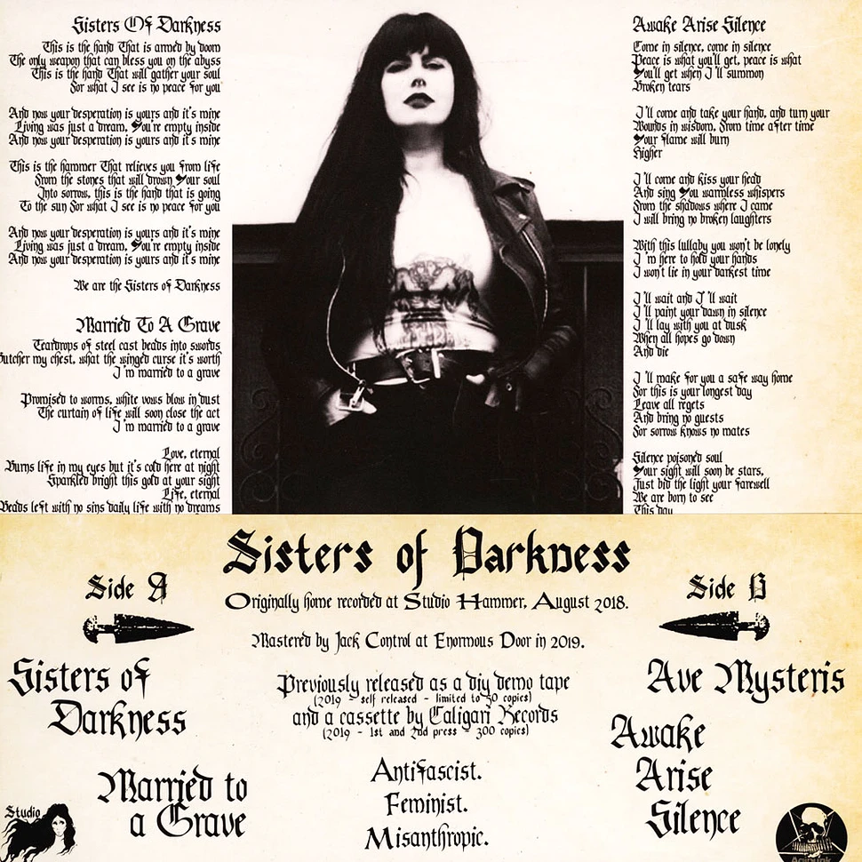 Marthe - Sisters Of Darkness Demo Lp Version Poster Sleeve