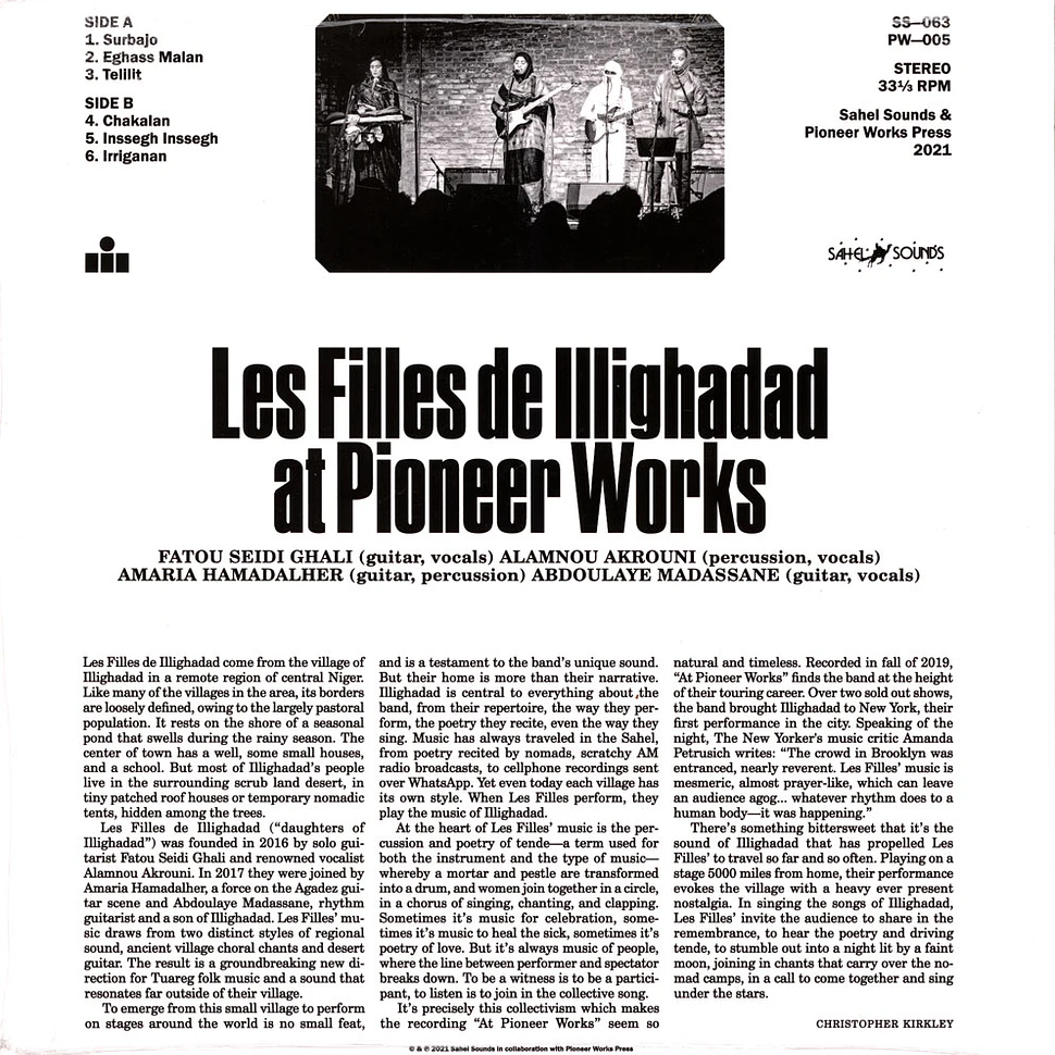 Les Filles De Illighadad - At Pioneer Works Clear Vinyl Edition