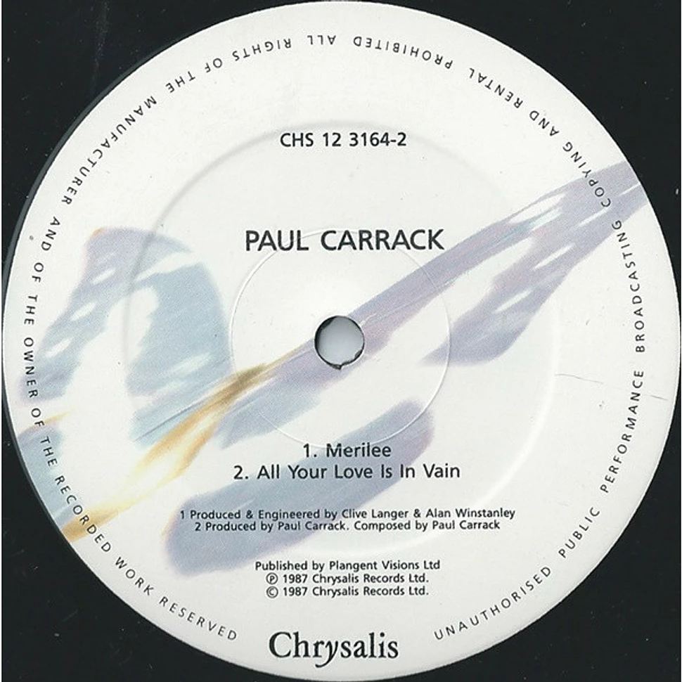Paul Carrack - Don't Shed A Tear