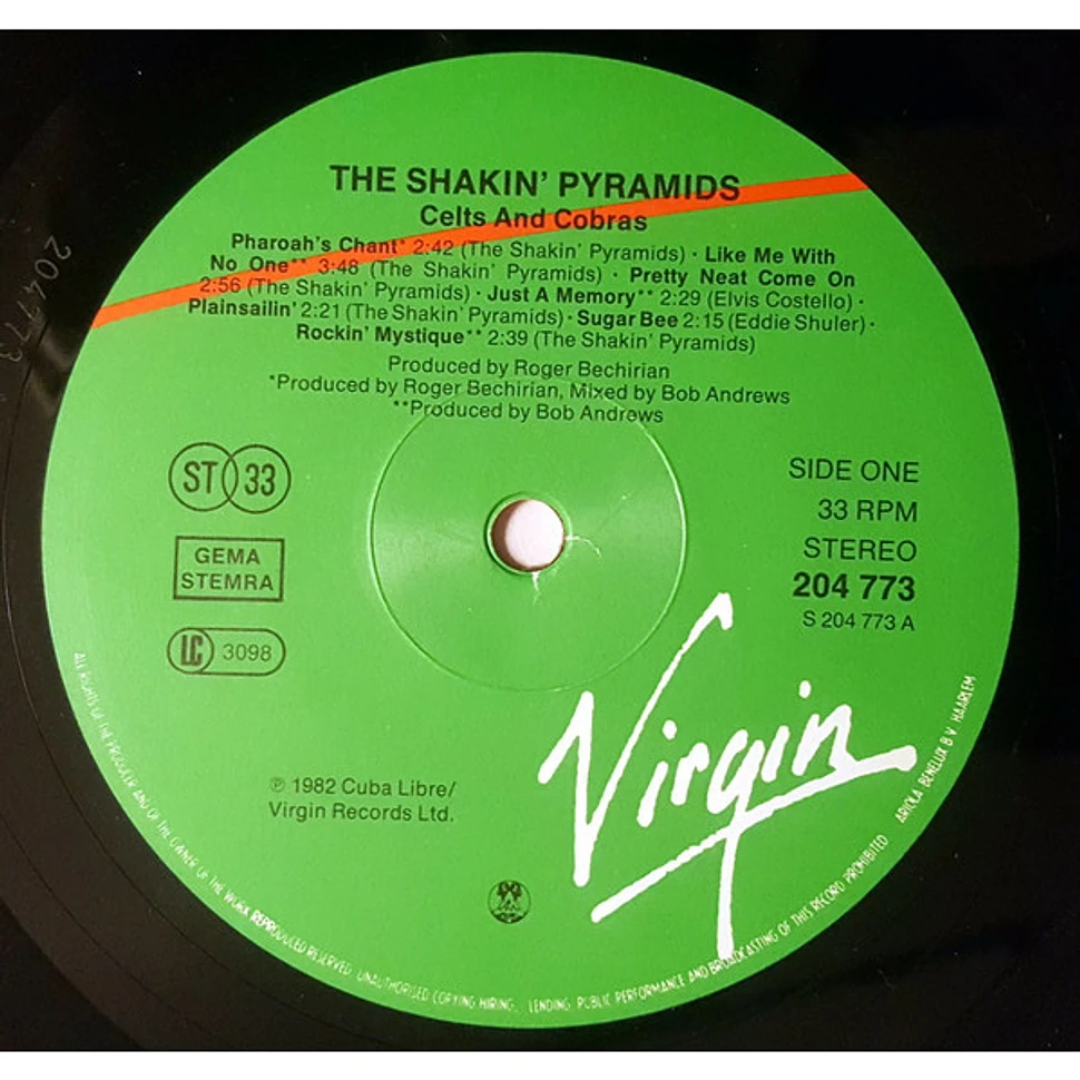 The Shakin' Pyramids - Celts And Cobras