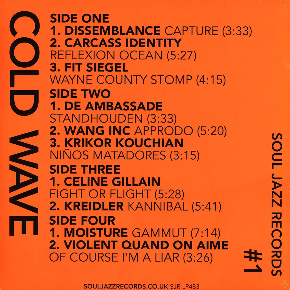 Soul Jazz Records presents - Cold Wave Black Vinyl Edition