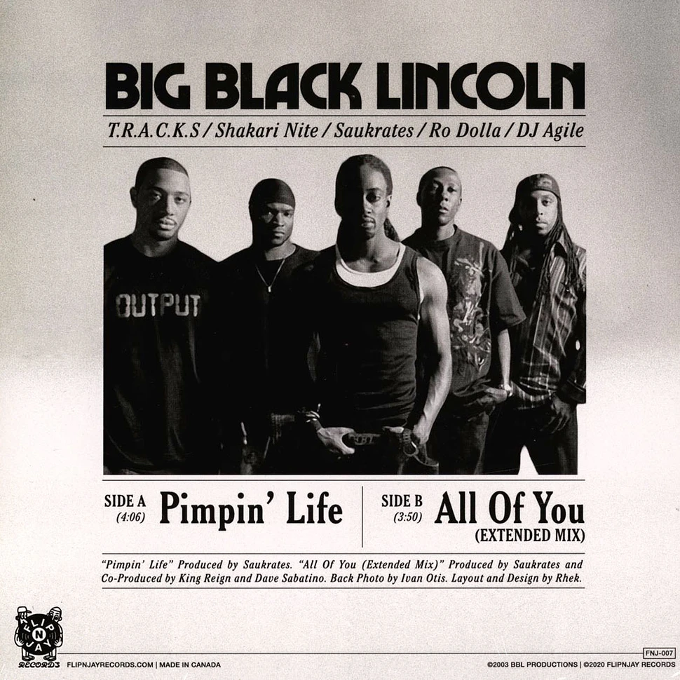 Big Black Lincoln - Pimpin Life / All Of You