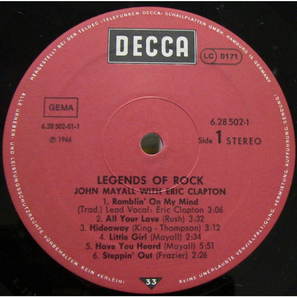 John Mayall - The Legends Of Rock