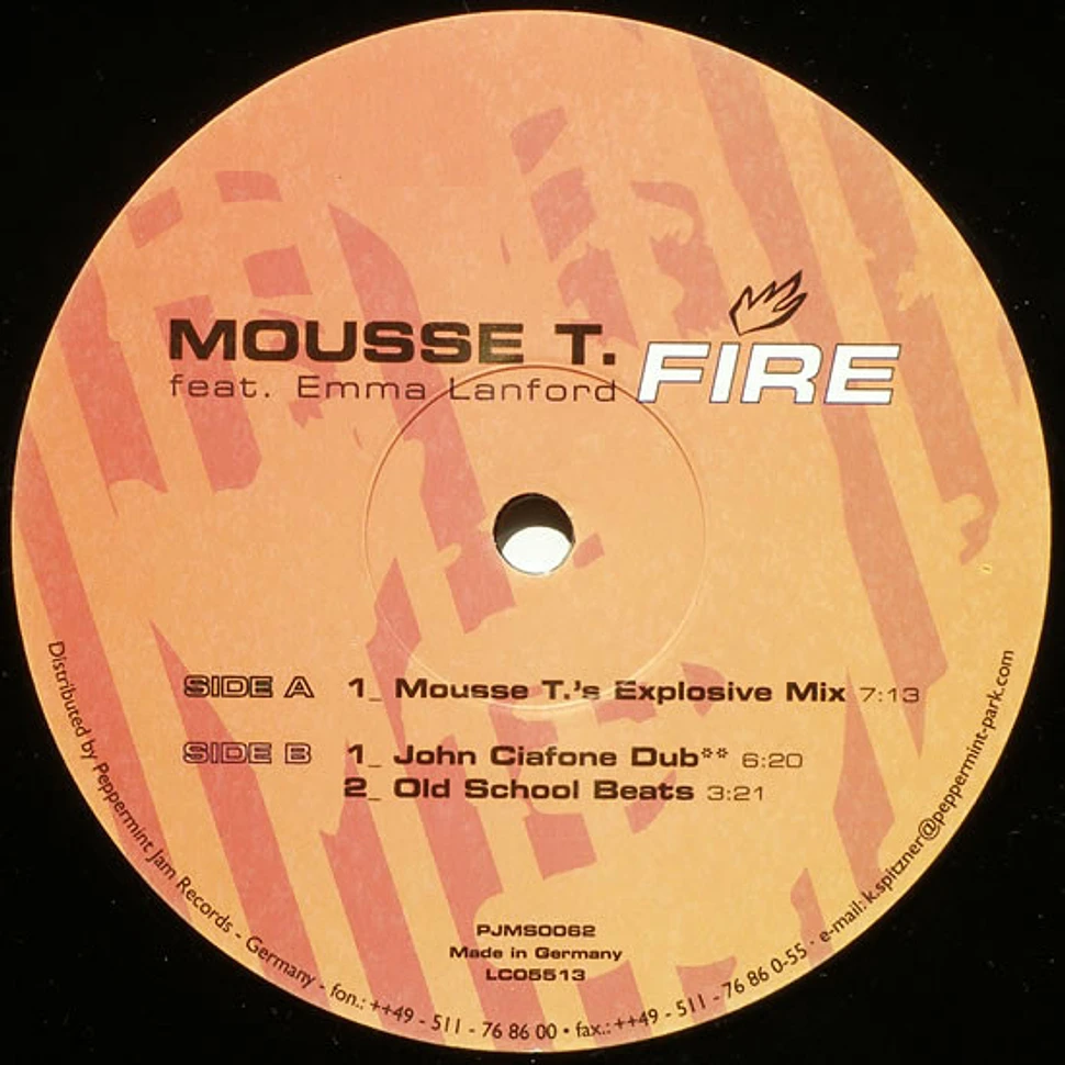 Mousse T. Feat. Emma Lanford - Fire