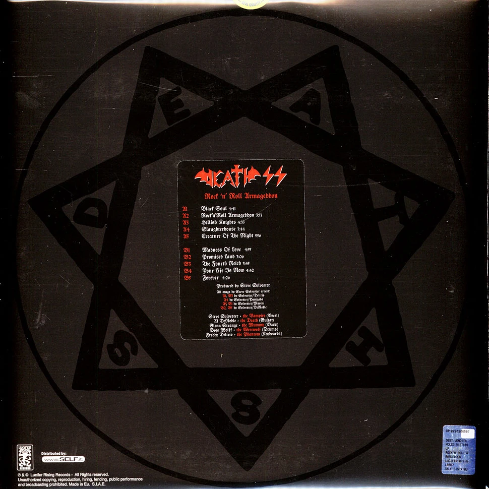 Death SS - Rock ' N ' Roll Armageddon Picture Disc Edition