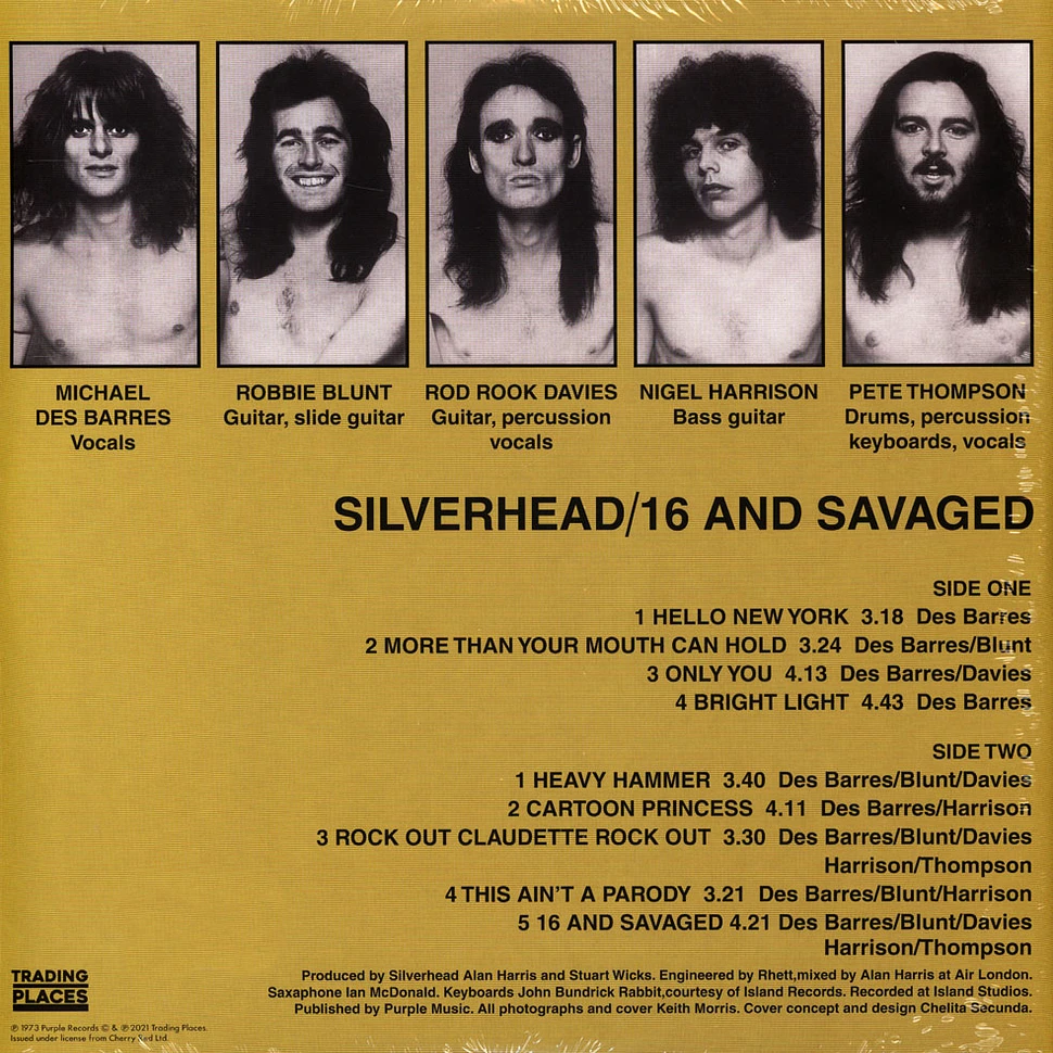 Silverhead - 16 And Savaged