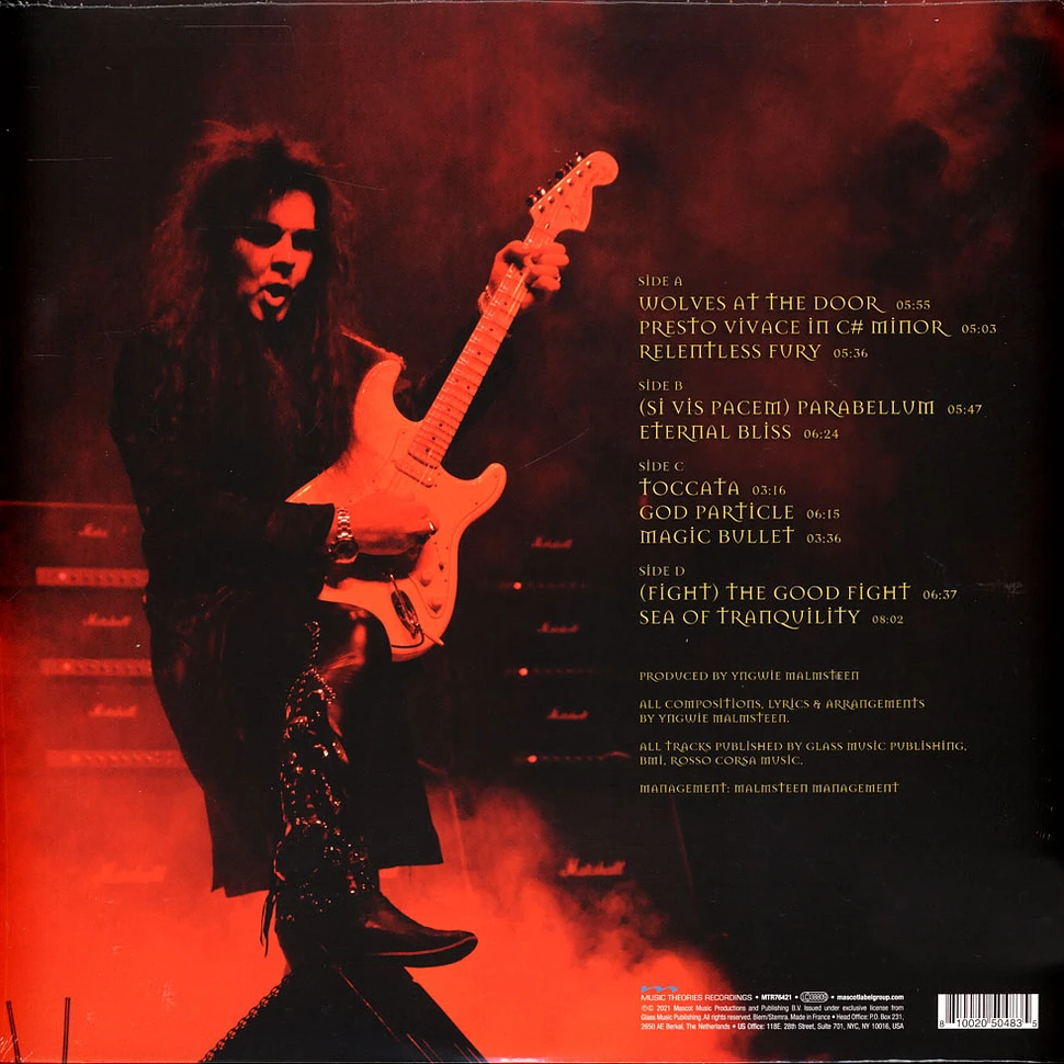 Yngwie Malmsteen - Parabellum Transparent Red Vinyl Edition