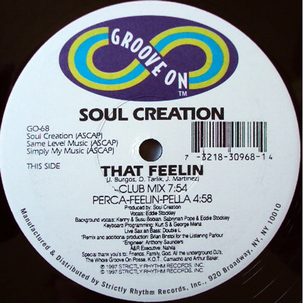 Soul Creation Featuring Eddie Stockley - That Feelin'