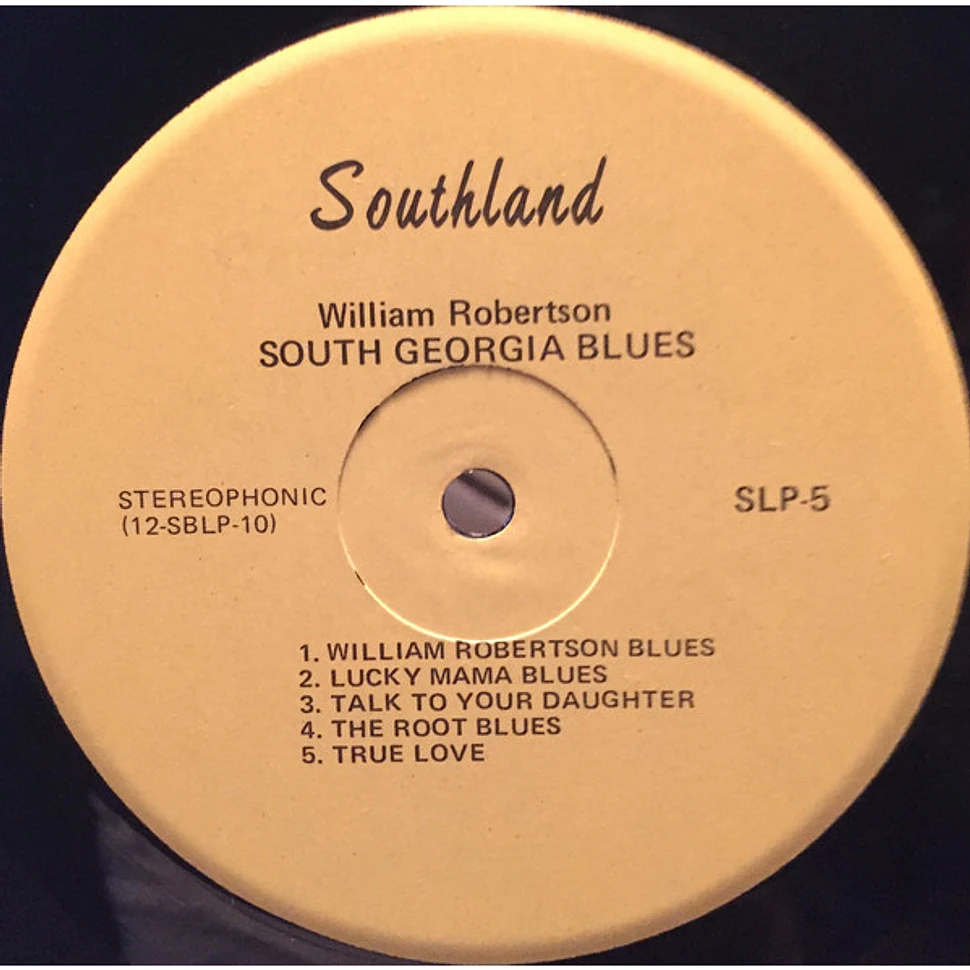 William Robertson - South Georgia Blues