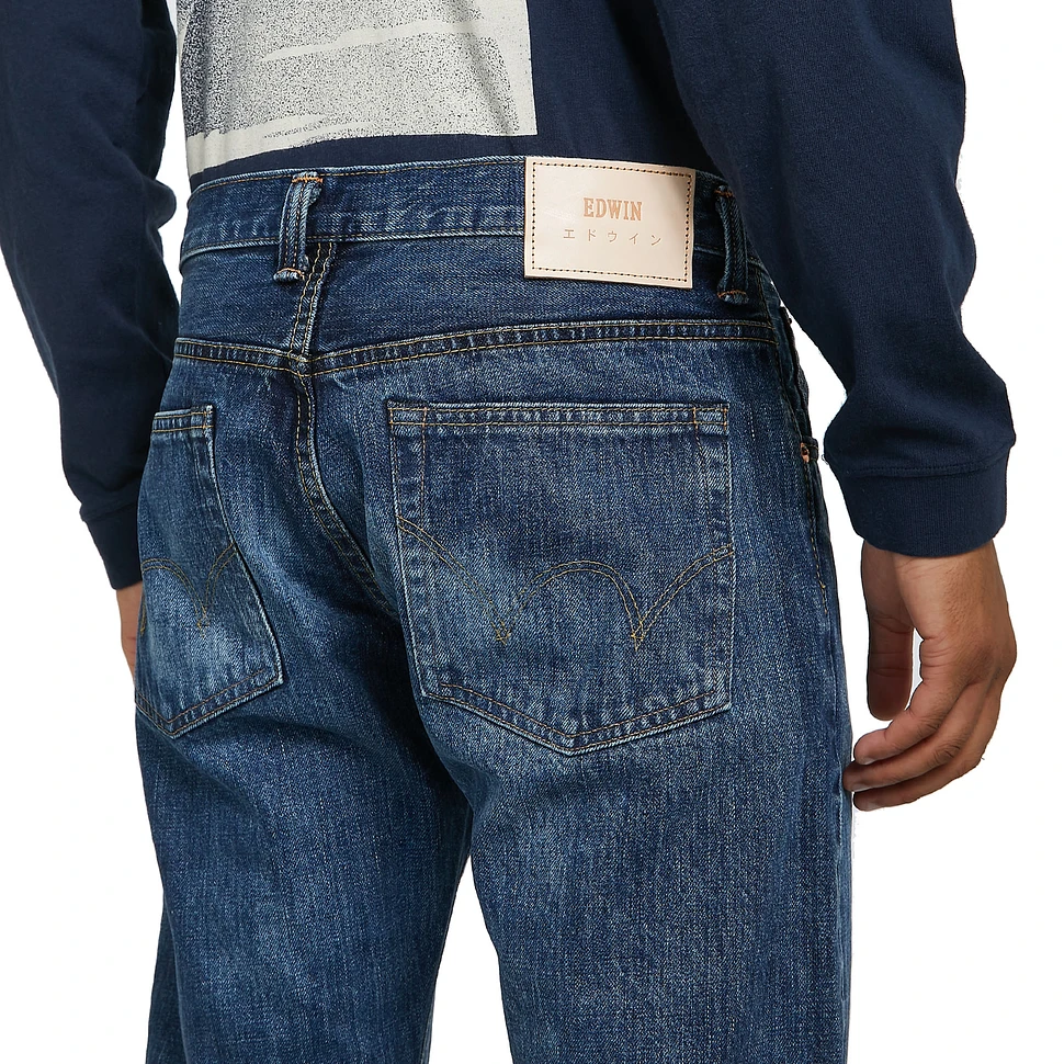Edwin - Regular Tapered Jeans Nihon Menpu, Dark Pure Indigo Rainbow Selvage, 13.5 oz