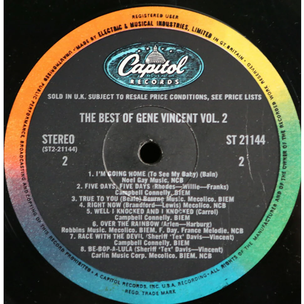 Gene Vincent - The Best Of Gene Vincent Vol.2